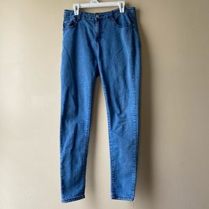Women, skinny denim jeans